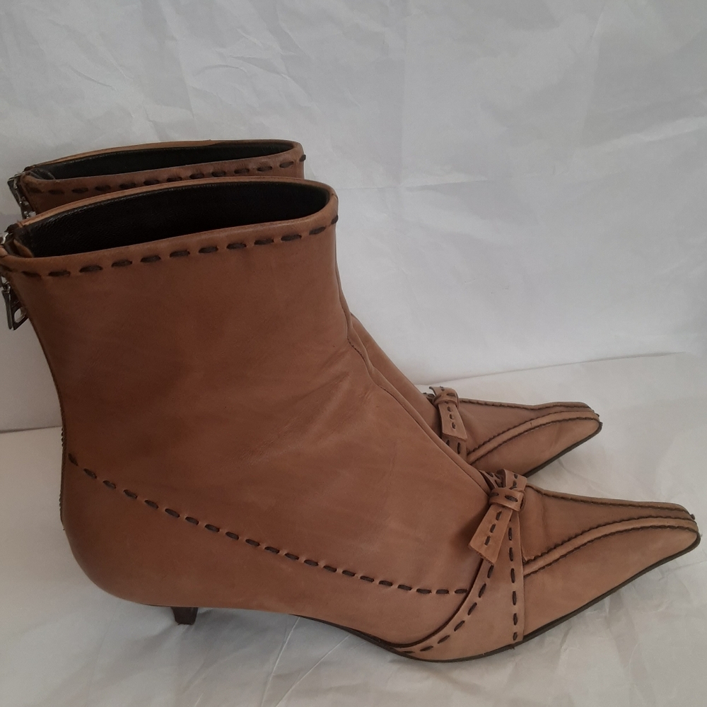 Prada milano bow womens boots sz 36 leather - Picture 12 of 14